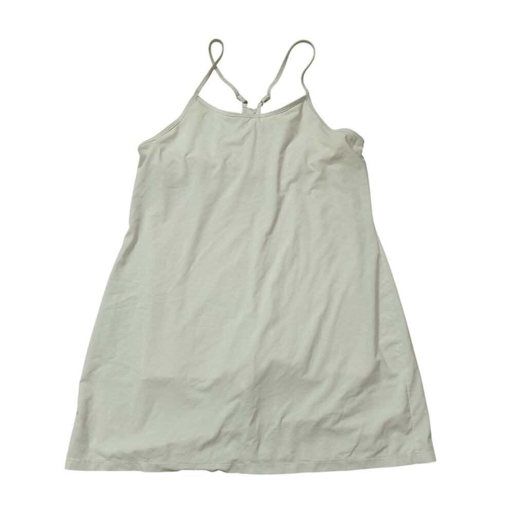 All in Motion Womens Tennis Active Mini Dress Sleeveless Crew Neck White Size L